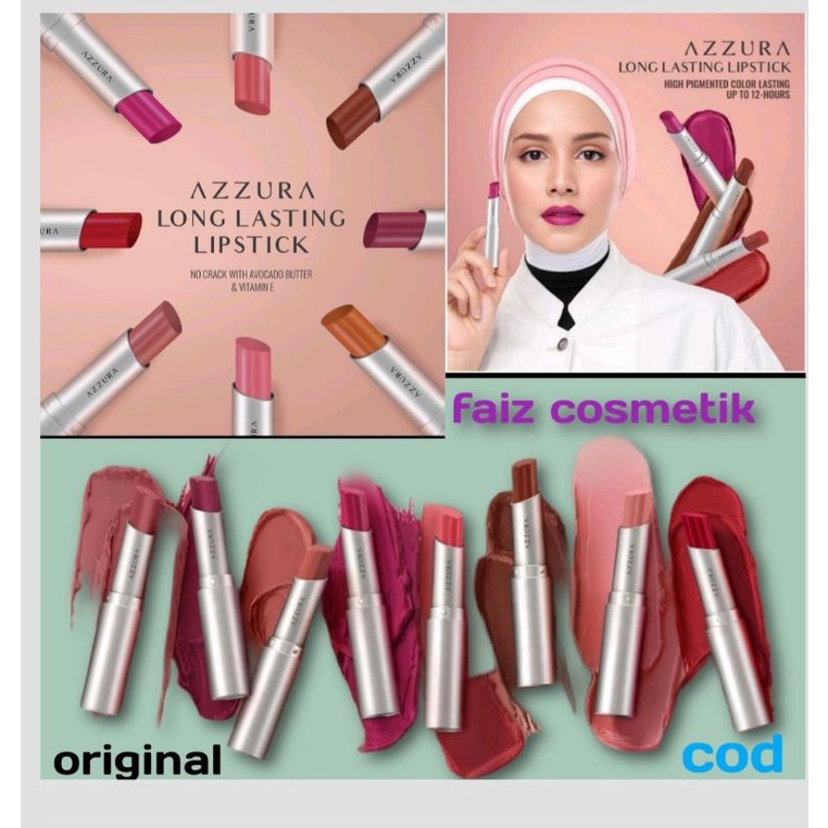 AZZURA LONG LASTING LIPSTICK / LIPSTIK TAHAN LAMA