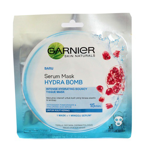 Download Garnier Serum Mask Intensive Hydrating Bouncy 32 Gr 6970175255281 Shopee Indonesia PSD Mockup Templates