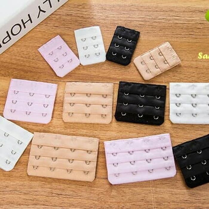 Paket 12pcs Bra Extension - Sambungan Bra kait 2,3 dan 4 - Paket Sambungan Pengait Bra Isi 12pcs