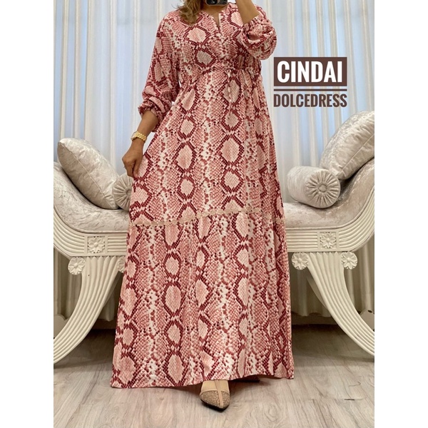 Daster Arab DOLCE CINDAI Dress Rayon Super Busui