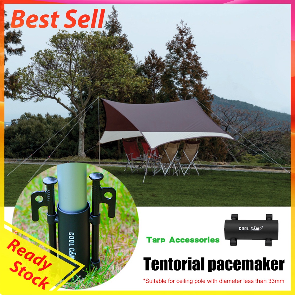 Iron Tent Awning Rod Holder Outdoor Camping Canopy Pole Holder Fixed Tube