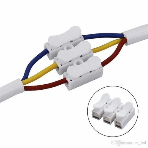 Terminal Listrik Kabel Stop Kontak Quick Connect Sambungan Terminal Listrik Jepit 2 Wire 3 Wire Konektor