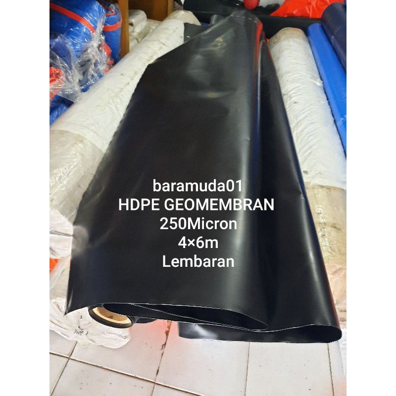 Terpal kolam ikan 4×6m micron250 HDPE GEOMEMBRAN Kualitas terbaik