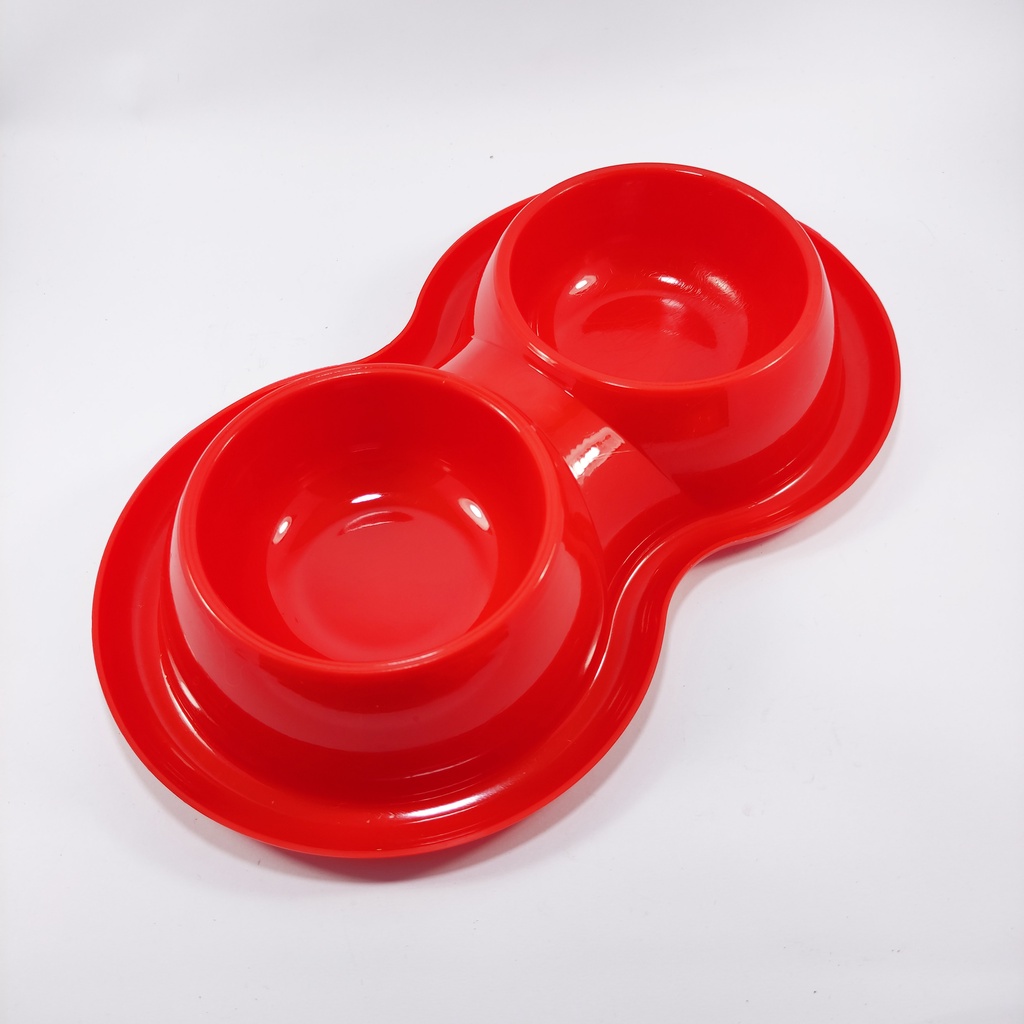 AKSESORIS KUCING MURAH TEMPAT MAKAN KUCING ANTI SEMUT DOUBLE PLATE AKSESORIS KUCING