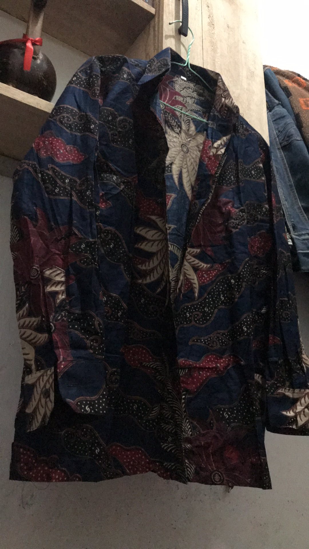 Distro Batik Hrb026 Kenongo Tosca Pendek Pekalongan