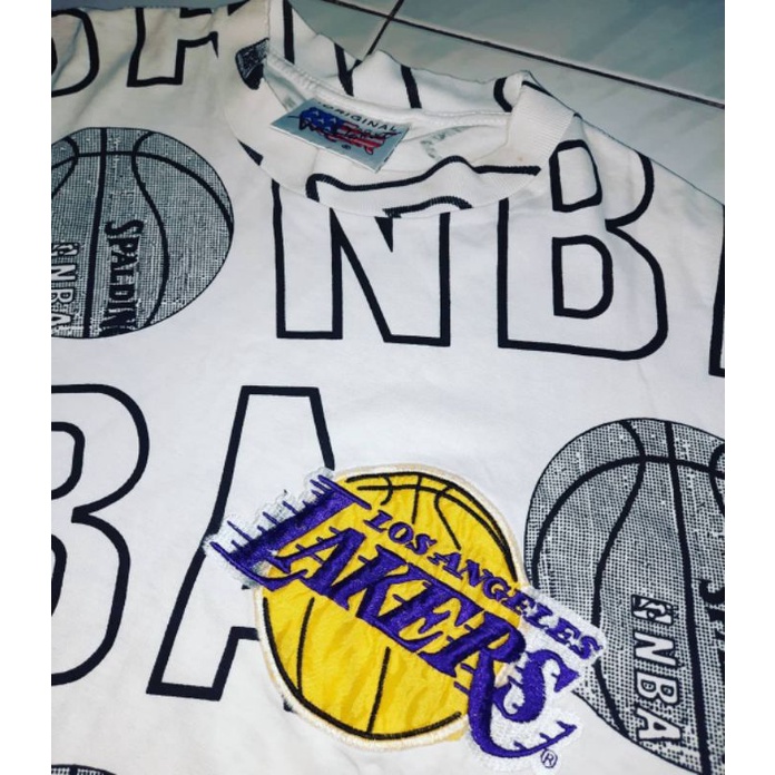 Kaos Vintage Lakers NBA all off print AOP