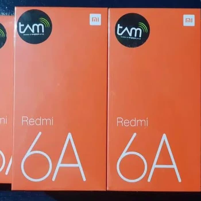 [33] Xiaomi Redmi 6A Ram 2Gb Internal 16Gb Garansi Resmi Tam - Hitam Handphone / Phone / HP