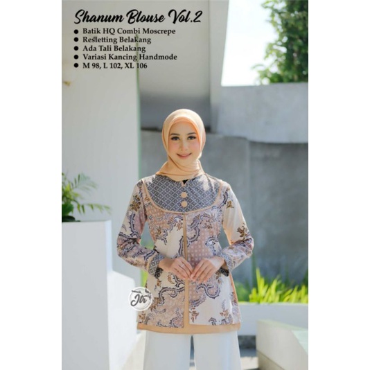 NEW BAJU BATIK WANITA MODERN SHANUM