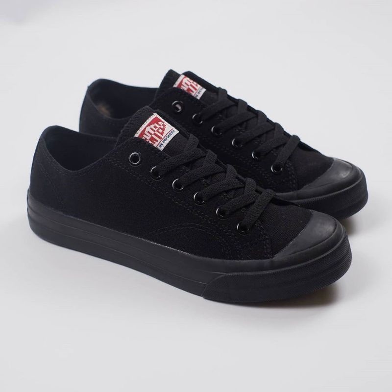 Ventela Basic Black Natural All Black Low Original Sepatu Ventella-4