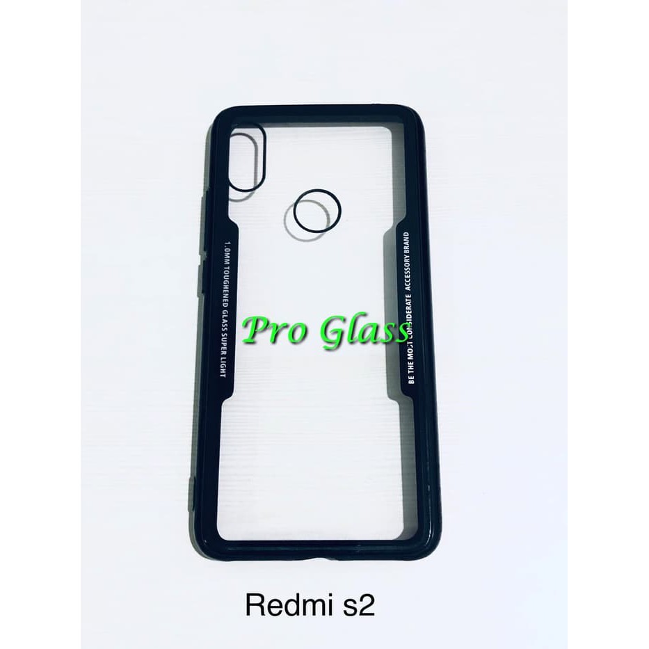 C108 Xiaomi Redmi Note 5/ Note 5 Pro/ Mi Mix 2s/ Redmi S2 Ultrathin Glass SIlicone Premium Case