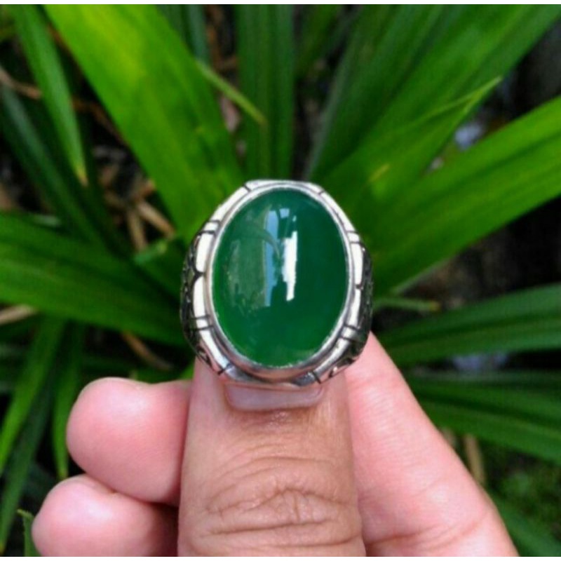 BATU CINCIN IJO GARUT CHALSEDHONY TOP HQ