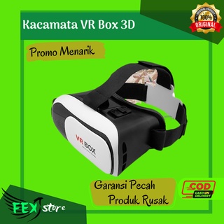 VR BOX Kacamata Virtual Reality 3D Glasses Device For Smartphone  Game Movie Visual Gaming Alat Bantu Menonton Vidio Original