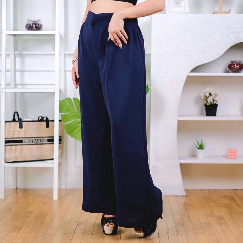 Celana kulot wanita GISEL PANTS kulot crincle premium wanita