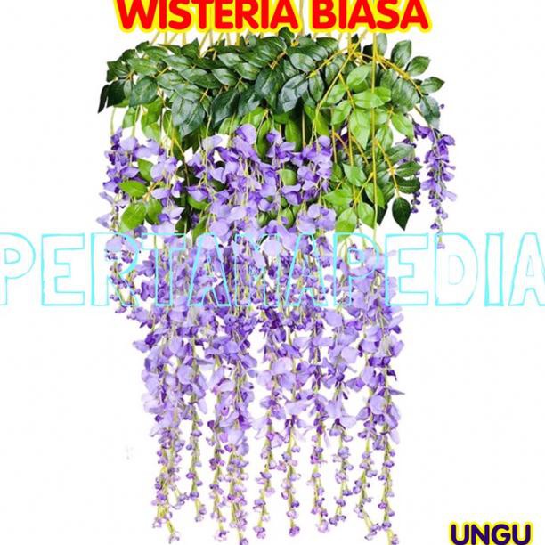 Best Produk Bunga Wisteria Dekorasi/ Wisteria Gantung/ Wisteria Hiasan/ Wisteria Artificial Aquaria