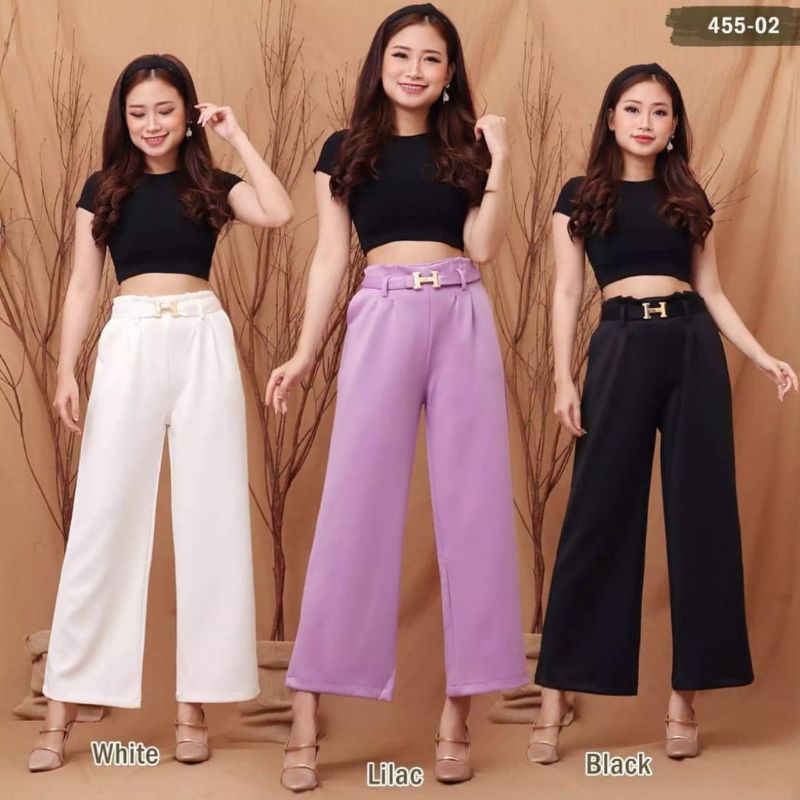 Kulot Scuba Premium / Kulot Scuba Belt H / Celana Kulot/ Celana Kulot Scuba Wanita