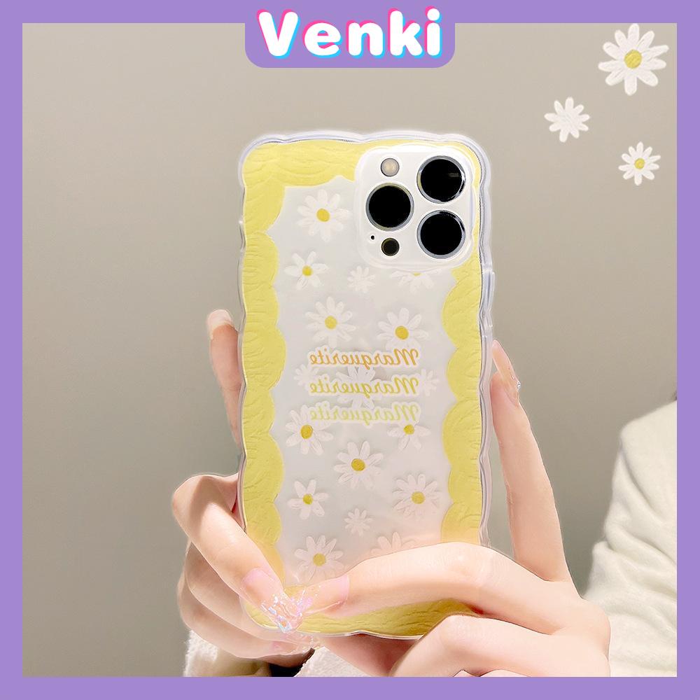 Casing Soft Case Silikon Transparan Motif Bunga Daisy Untuk iPhone 13 Pro Max 12 Pro Max 11 7plus