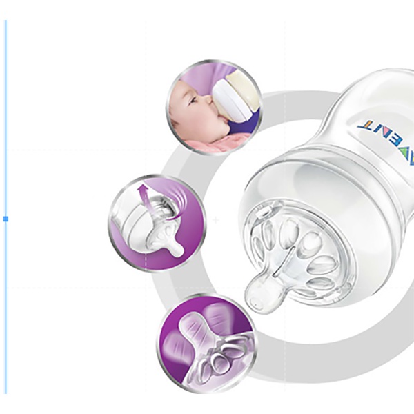 Puting Avent Baby Dot Puting Fit Avent Botol Leher Lebar Silikon Lembut Bebas BPA Anti Kolik NZ