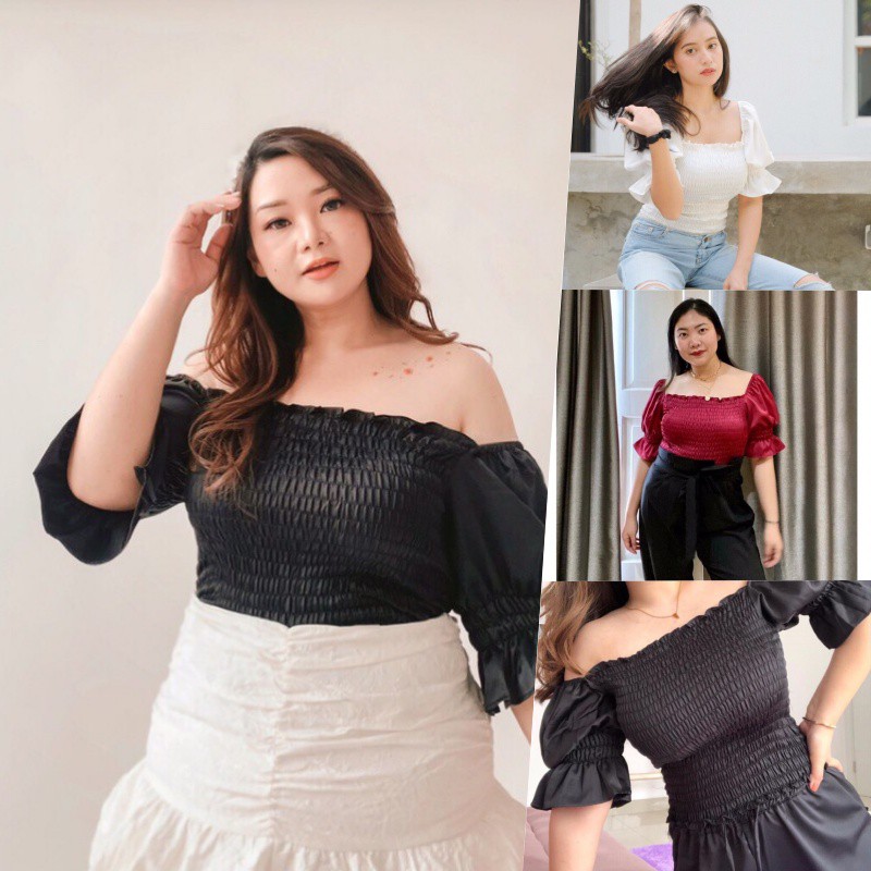 SABRINA JUMBO XXXL/SABRINA BIG SIZE/SABRINA BIG SIZE ATASAN/LOLITA CROP/CROP TOP KOREA