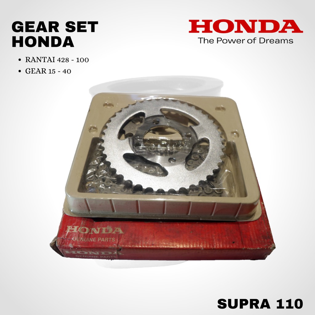 Gear set supra 110 grand Legenda Honda GN5