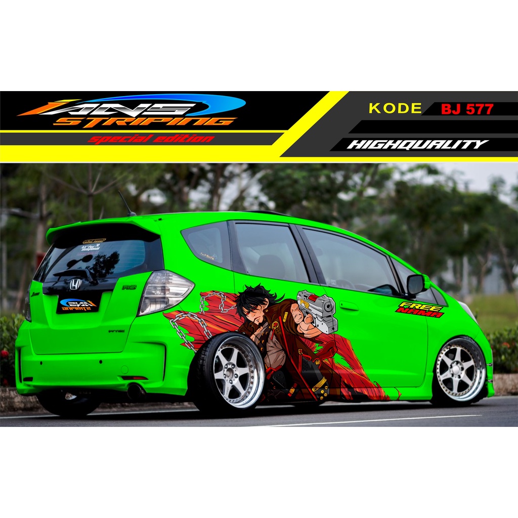 STICKER VARIASI MOBIL JAZZ BRIO AVANZA KARIMUN YARIS / DECAL STICKER MOBIL / VARIASI STIKER MOBIL TERBARU