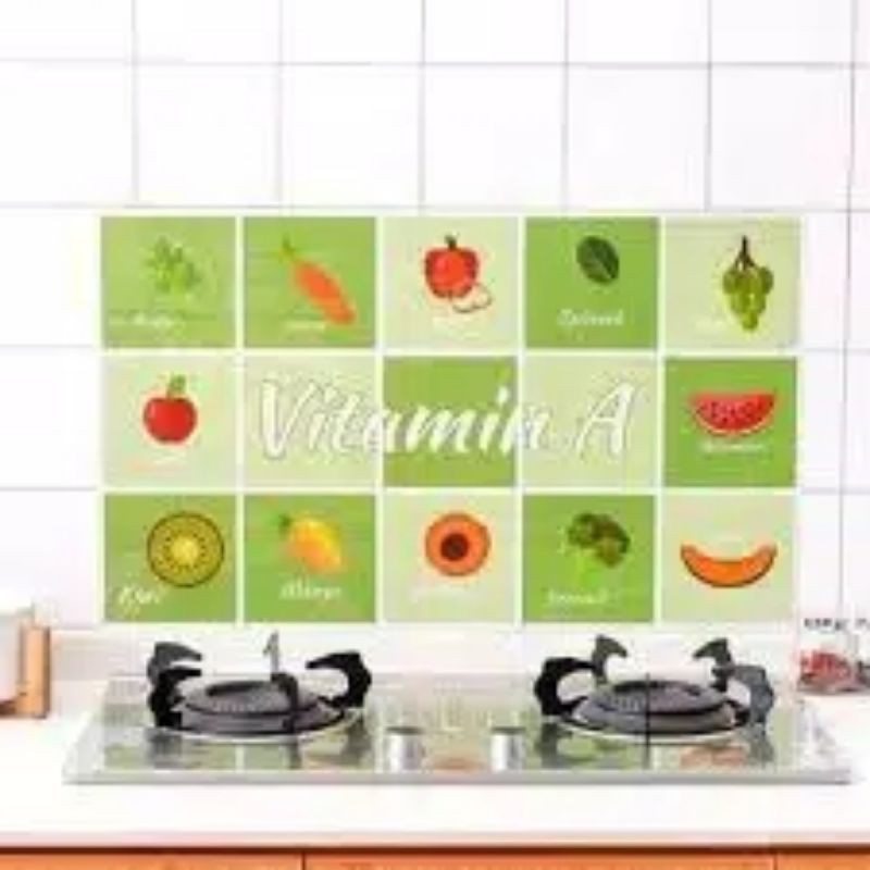 Stiker Dinding Dapur Wall Sticker Anti Minyak Tahan Panas