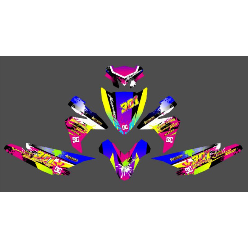 decal striping sticker stiker list body motor striping variasi motor honda vario 125/150 lama