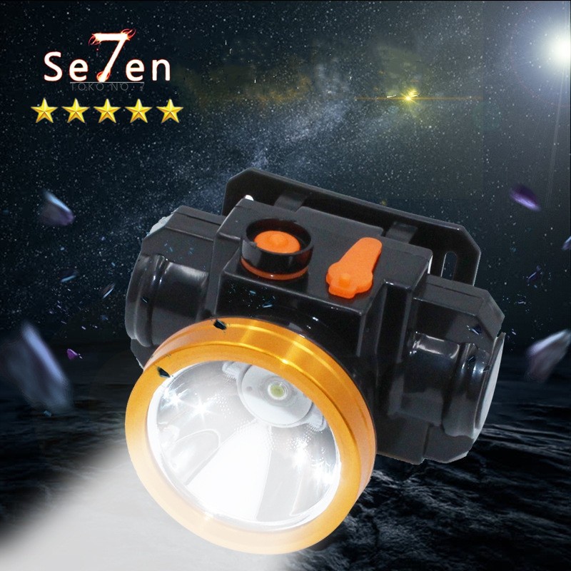 Headlamp lampu senter kepala super sepeda hiking baca cas charge