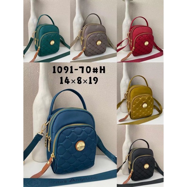 Tas Slempang Ori Ernes Angeline 1091-70#H Free Dustbag