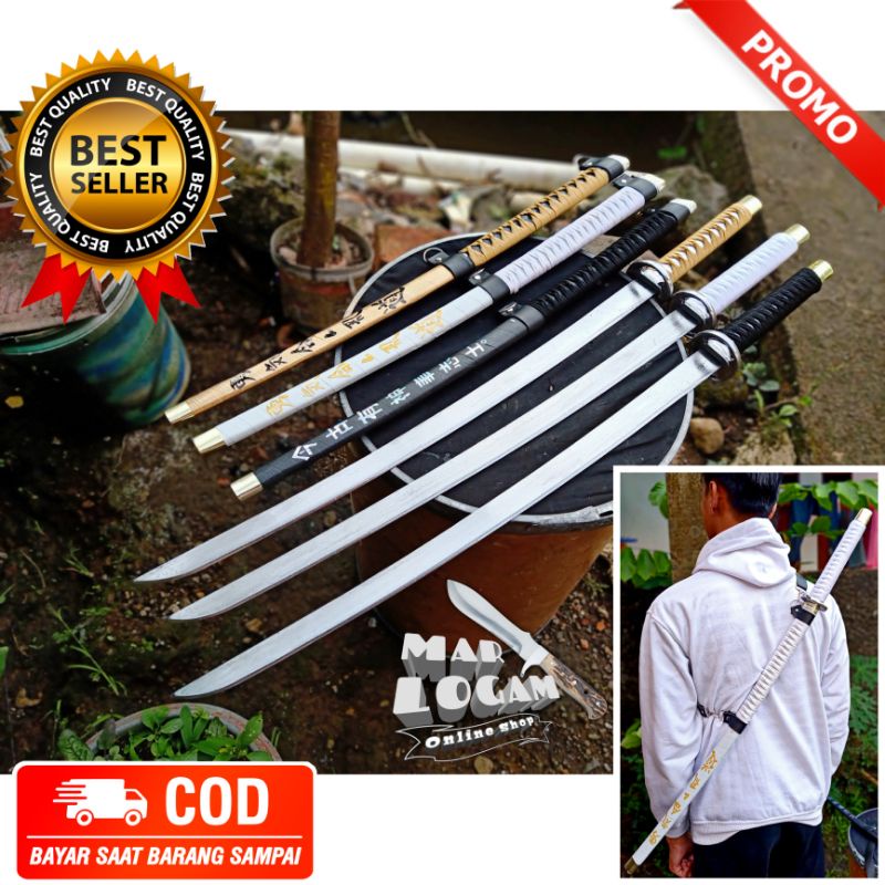 COSPLAY THE WALKINDEAD!!! Khunto kanji custom Walkindead katana varian warna samurai termurah dijamin