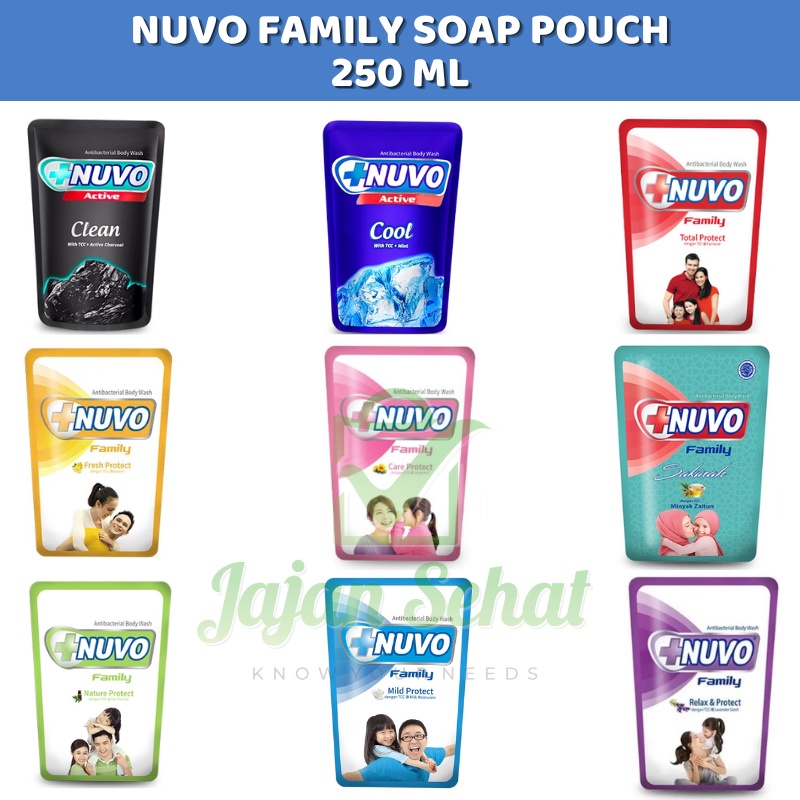 Nuvo Family Soap 250ml Pouch