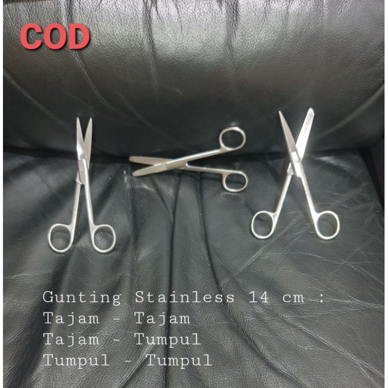 GUNTING STAINLESS 14 CM GUNTING SERBAGUNA