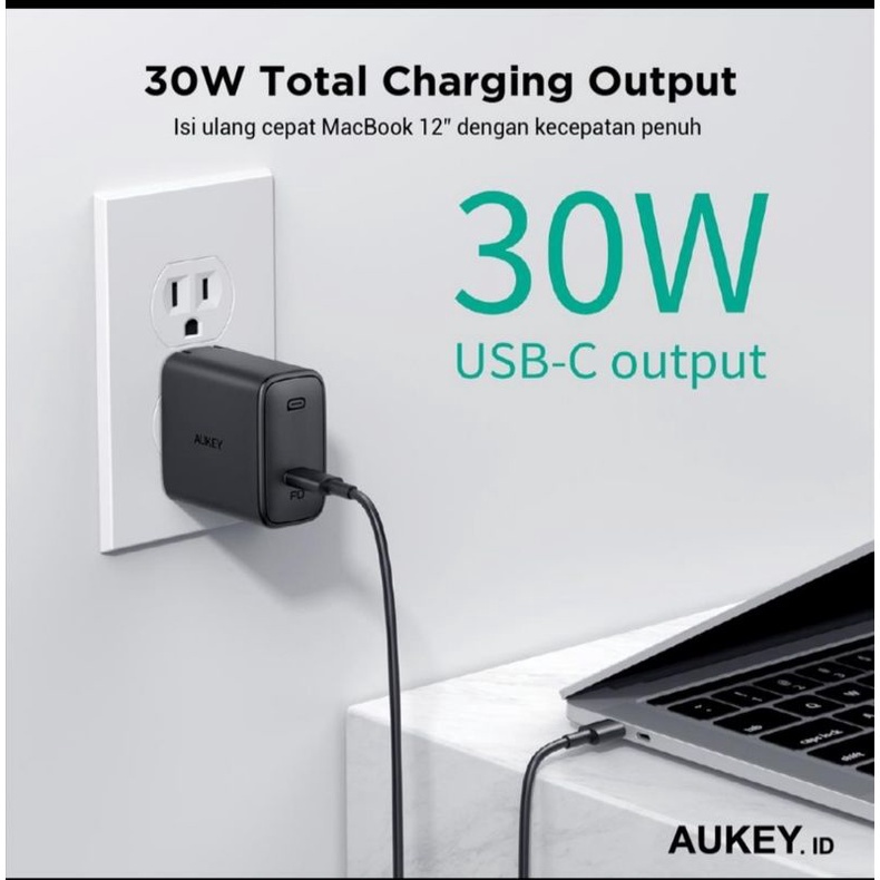 Charger Aukey PA-F2 Swift Series 30W PD Charger -500481