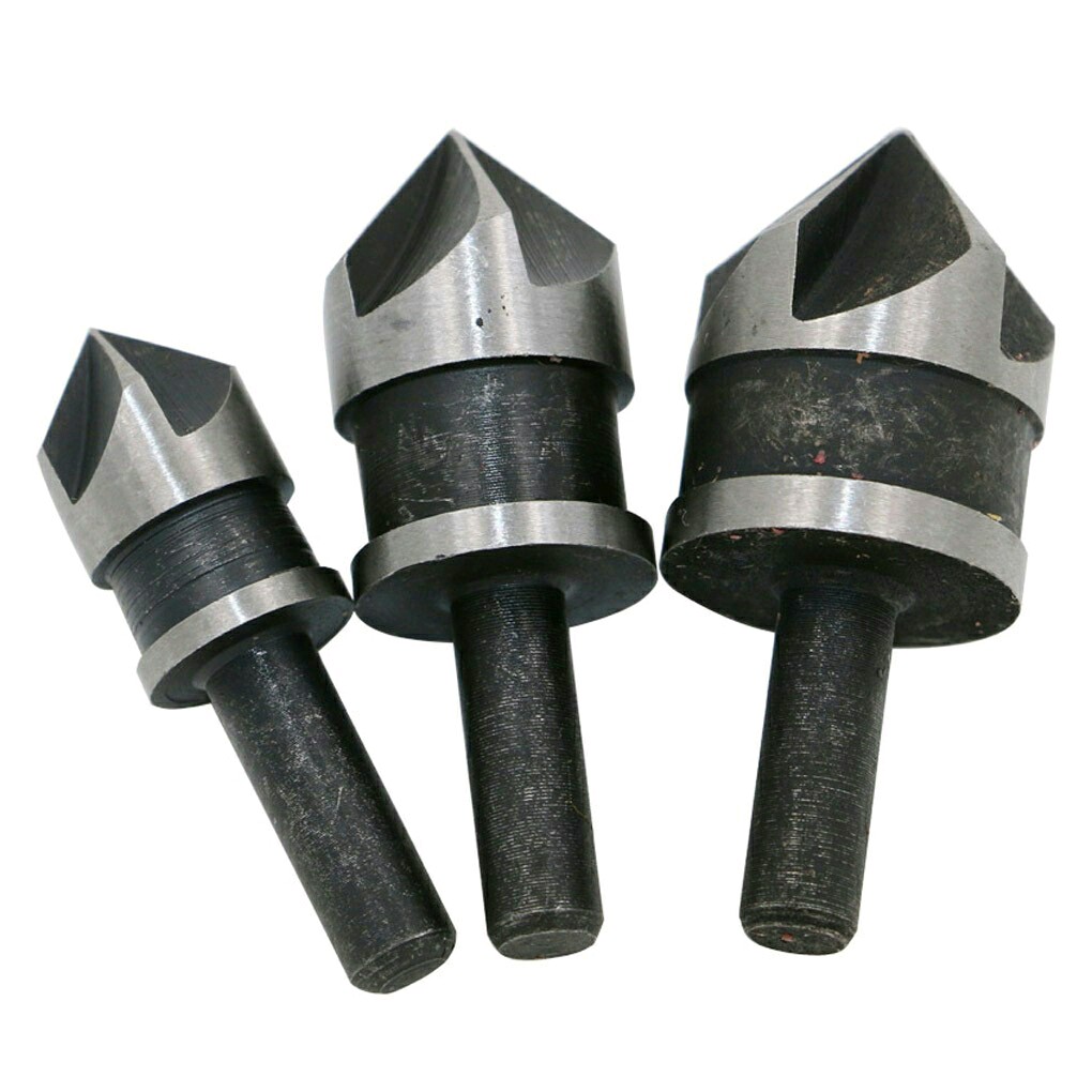 Mata Bor Flute Chamfer Countersink HSS Set 3pcs Woodworking Shopee
