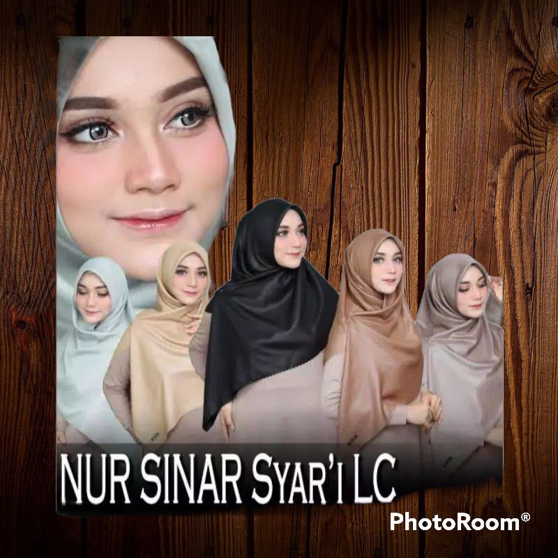 Bisa COD Cash On Delivery Hijab Jilbab Kerudung Segiempat Segi Empat Jumbo Lebar Azara Scarf Nur Sin