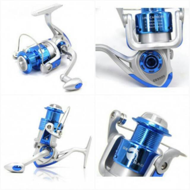 Debao CS3000 Fishing Spinning Reel 8 Ball Bearing /Reel Pancing - Blue