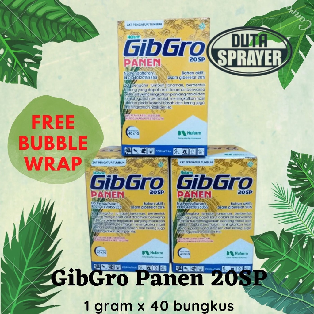 GibGro Panen 20 SP 1 G ZPT Padi 1 gram 1g 1gr Meningkatkan Hasil Panen