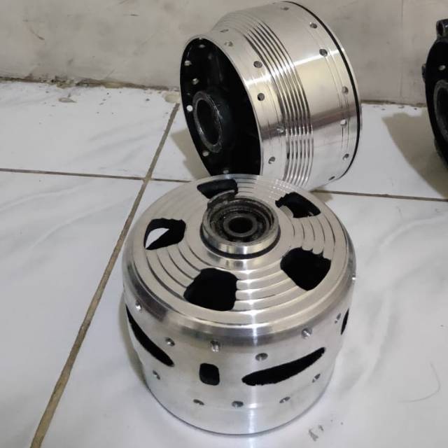Tromol Motor Ori Velg Vixion Depan Old Custom Bubut