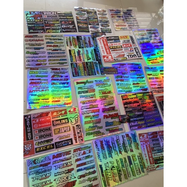 

Stiker Pack Banyak Pilihanya / Stiker Racing / Stiker Kata Kata / Stiker hologram / Stiker Terbaru / Stiker Grosir