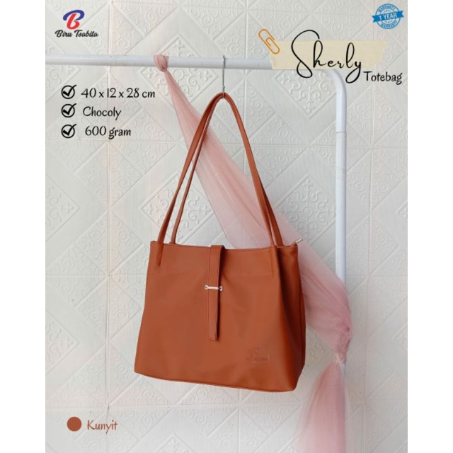 TOTEBAG SHERLY BY BIRU TSABITA TAS WANITA MURAH BAHAN CHOCOLY