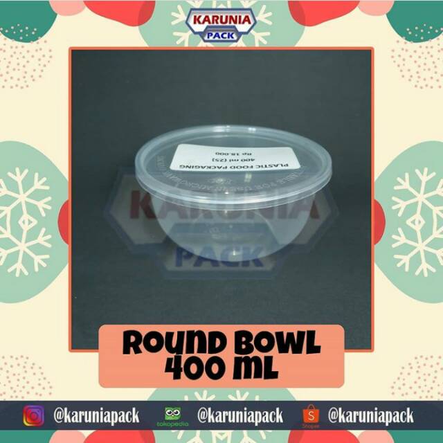 Thinwall Plastik 400ML | Cup puding 400ML 25pcs