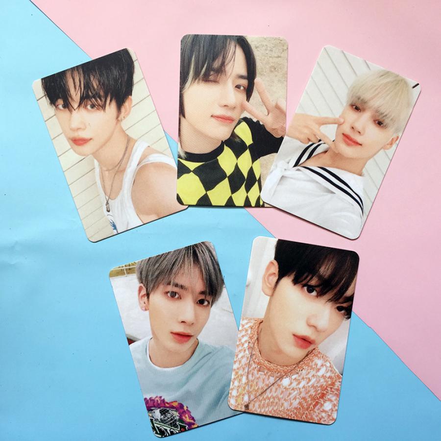 5pcs / set Kartu Foto TXT The Chapter: Beku Ukuran Kecil