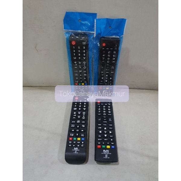 Remot Remote TV Samsung &amp; LG LED/LCD Original Multi Tanpa Program