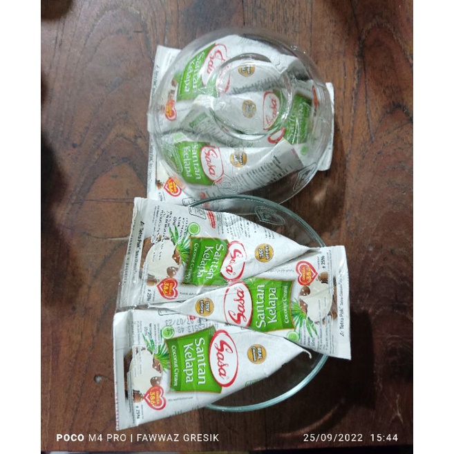 Santan Sasa 3 Pcs Free Mangkok / Sasa Santan 3Pcs Gratis Mangkok