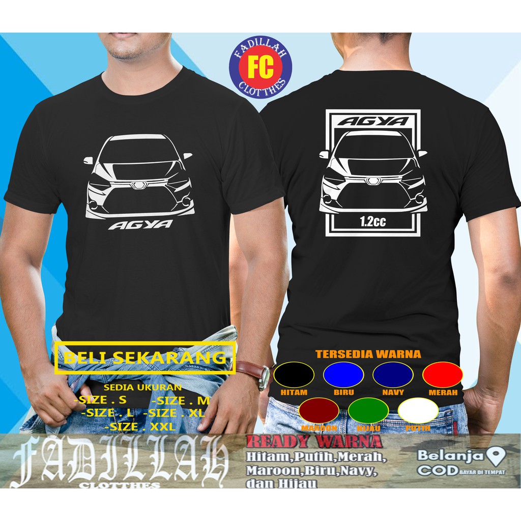 Kaos Mobil Honda Agya Racing Baju Otomotif