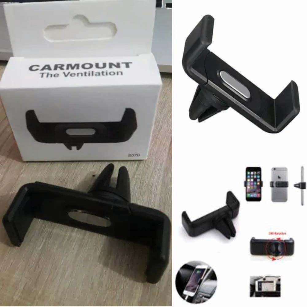 Phone Holder AC Mobil / Holder HP di AC Mobil / Holder Gps / Holder Handphone Jepit Ventilasi AC