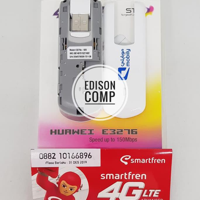 New Modem 4G Huawei E3276s-920 UNLOCK All Operator FREE Perdana Kuota - Putih