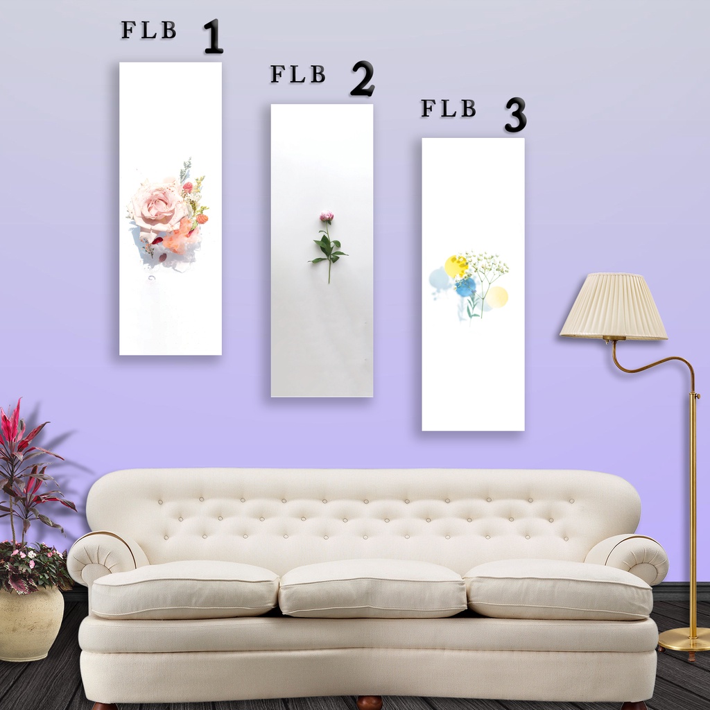 Wall decor - hiasan dinding rumah - Walldecor flawer 2 bunga indah murah