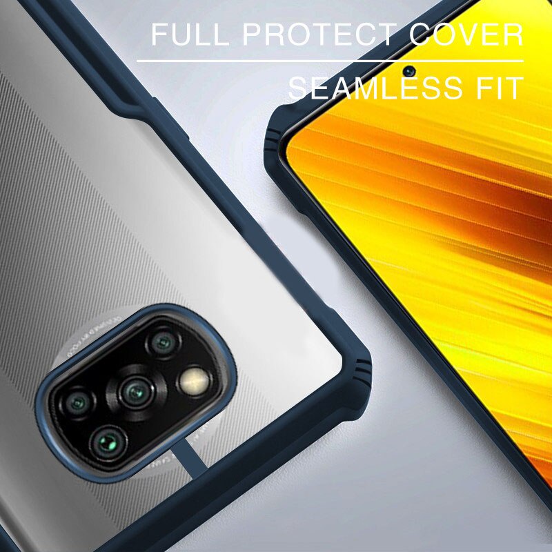 Casing Xiaomi Redmi Note 11 Note 11S Redmi 10 10Pro 10S POCO X3 GT 9T 9A 9C 9S 9Pro Note8 Note7 POCO M3 X3Pro NFC X3Pro Bahan Akrilik Transparan