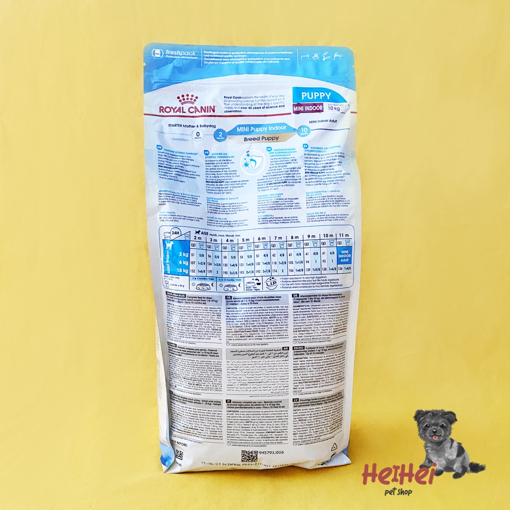 Royal Canin Puppy Mini Indoor Dryfood 1,5 kg - Makanan Anak Anjing Small Breed Dryfood Dogfood