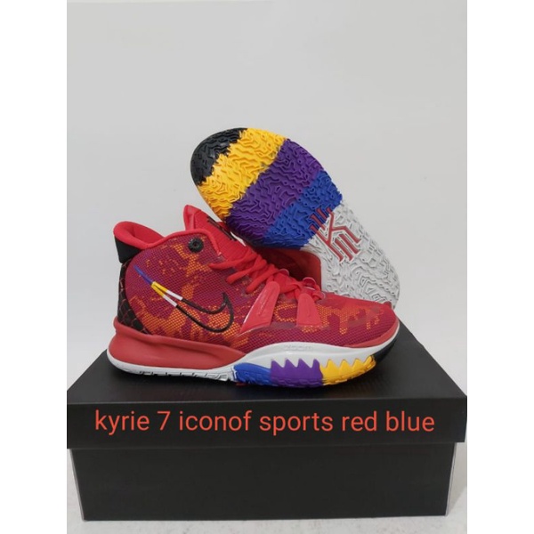 Kyrie 7 icon of sports red blue